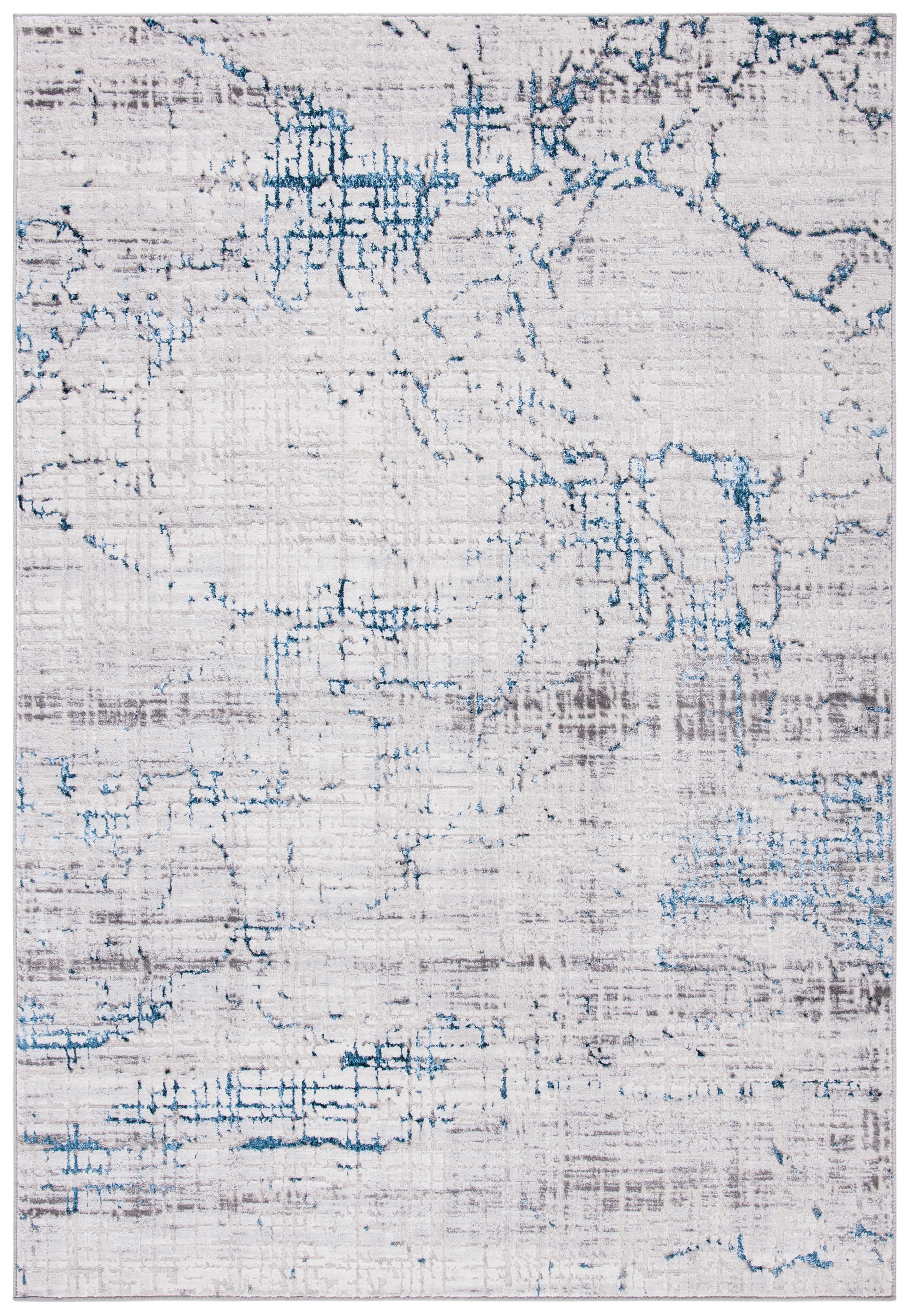SAFAVIEH Amelia Gorden Abstract Area Rug, Gray/Blue, 4'5" x 6'5"