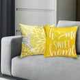 thumbnail image 5 of Yellow Linen Decorative Throw Pillow Covers 18x18 Pillow Cover Set of 4,Farmhouse Outdoor Pillow Covers, Throw Pillows Couch Pillow Covers for Sofa,Square Pillowcase Covers Home Decor, 5 of 6