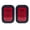 2x Red, variant on 5x3 3x5 Rectangle 42 LED Trailer Tail Light Kit Grommets/Plugs 2x Amber