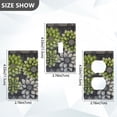 thumbnail image 7 of Yayeee Toggle Light Switch Wall Plate 1-Gang 4.5"x2.7" Home Decorative Outlet Cover, Gray Floral, 7 of 7
