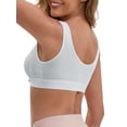 thumbnail image 3 of INSPIRE CHIC Women's Bras Front Closure Wireless Postpartum Breastfeeding Lingerie V-Neck Push Up Ribbed Nursing XL Gray, 3 of 5
