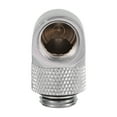 thumbnail image 3 of Conector de púas de codo de rosca G1/4 de dos toques para refrigeración por agua de PC de 90 grados para tubo plateado, 3 of 14