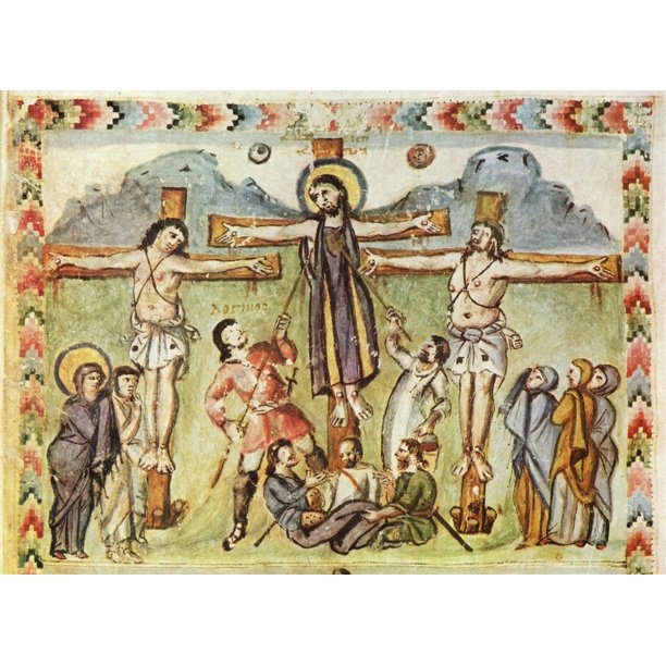 Laminated Poster Meister Des Rabula Evangeliums Rabula Gospel Scene Poster Print 20 X 30 Walmart Com Walmart Com