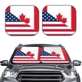 thumbnail image 2 of Vsdgher USA Canada Flag Print Car Windshield Sun Shade, Reflective Sunshade Window Sunshade Sun Visor Protector Fit for Cars,Trucks,SUVs-Small, 2 of 6