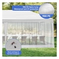 thumbnail image 6 of 10x20 FT Party Tent with Mesh Sidewalls - Outdoor Event Canopy - Waterproof PE Top - Insect Protection - Garden Gazebo for Parties & Picnics, 6 of 9