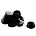 thumbnail image 2 of Black Plastic Blanking End Caps 38mm Round Tube Insert Bung 12 Pcs, 2 of 4