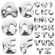 thumbnail image 1 of 26 Uds. De abalorios de joyería con letras, collar artesanal, pulsera, pendientes, cuentas, letras para manualidades, 1 of 8