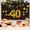 Black/Gold, variant on 40th Birthday Decorations Kit, Large Number 40 Balloons, Black and Gold Happy Birthday Banner with Latex and Star Balloons, 40 Birthday Balloons Set Party Supplies, 24 Pack