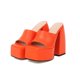 thumbnail image 1 of Sandalias de plataforma Wmkox8yii ytu5674 para mujer Sexy Square Peep Toe Slip On Chunky High Heel, 1 of 3
