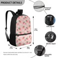 thumbnail image 5 of Binienty Cute Strawberry Printed School Backpack for Teens, Adjustable Shoulder Straps Front Zipper Pocket Durable Bookbag for Primary Middle School Students Daily Use, 5 of 6
