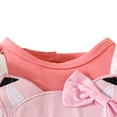 thumbnail image 5 of Esaierr Baby Girls Fox Embroidery Dress,Newborn Girls Bow Printed Casual Dress,Spring Fall Fake Straps Mesh Dress for 0-18 Months, 5 of 6