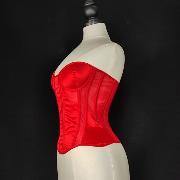 Huanglei Steel Mesh Corset Wedding Dress Base See Through Back Tie Corset