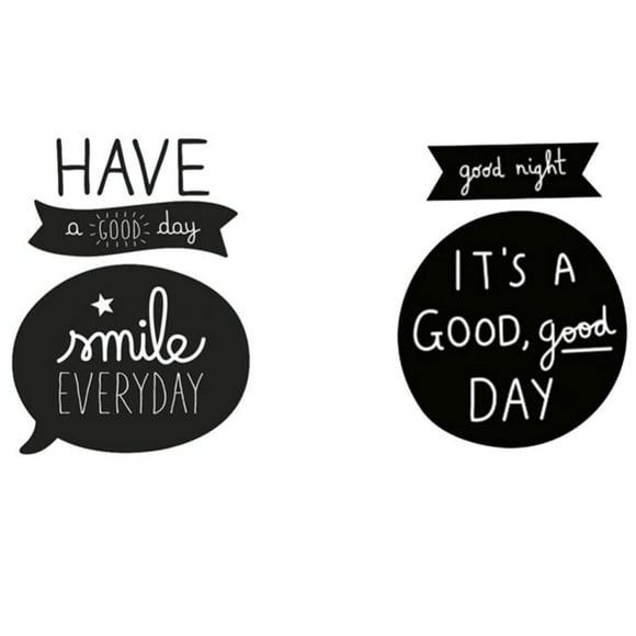 Good Day Night Quote Vinyl Wall Sticker Decal for Nursery Bedroom Home Art Decor