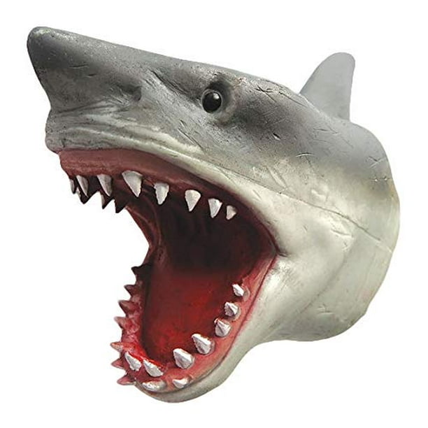 Big Game Toys Shark Hand Puppet Soft Stretchy Rubber Jaws Baby Shark Realistic 6 Inch Great White New Walmart Com