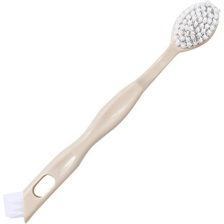 

XJU-Sneaker Cleaner Brush Multi Functional Shoe Brush Double Sided Shoe Brush Shoe Washing Brush Plastic Shoe Brush Scrub Brush for Stains (Beige)-0904