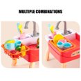 thumbnail image 4 of Fregadero De Cocina Juguetes Lavavajillas Eléctrico Para Niños A Batería Corriente Sistema De Ciclo De Agua Automático Casa De Juegos Juegos De Rol De Simulación Juguetes Para Niños Niñas Speravity FN003441-01, 4 of 5