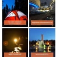 thumbnail image 4 of Camping Lantern, 5-in-1 Portable LED Camping Lantern with Fan, Foldable Solar Powered USB Rechargeable, Emergency Hanging Lights for Tent, Hiking (1PC-Silver-7.7*4.5in), 4 of 7