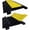 Black, variant on Electriduct CP-RPS-517-YL 1.375 x 2 in. Extreme Rubber Cable Protectors, Yellow & Black