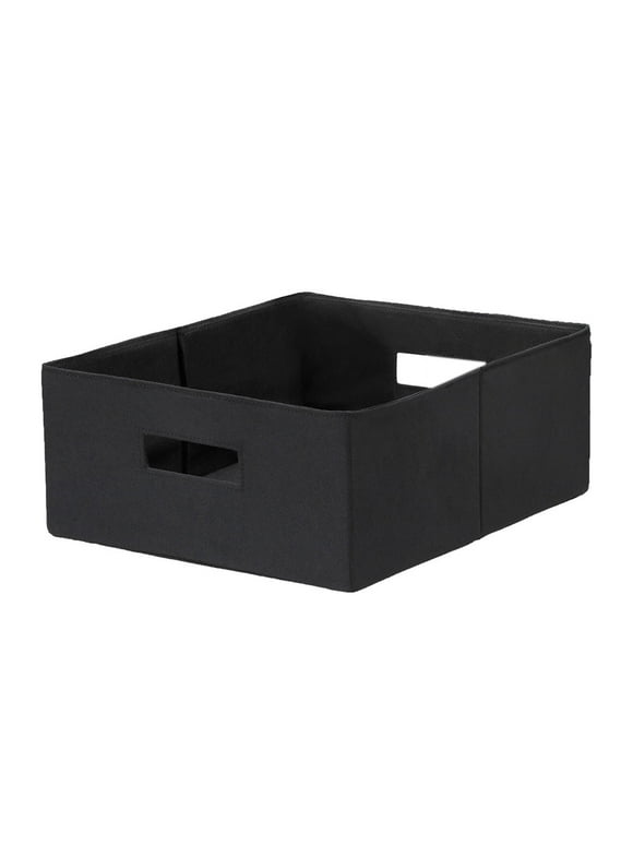 Better Homes & Gardens Half-Size Fabric Cube Storage Bin 1 Piece - Rich Black