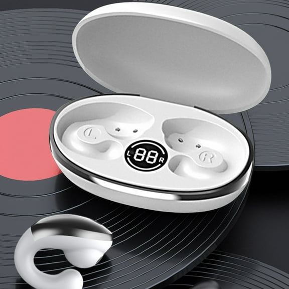 AZXY Earbuds Wireless Bluetooth,Bluetooth Earbuds Noise Cancelling Waterproof,Open Ear Clip Headphones with Charging Case,Long Battery Life True Sports Ear Buds for Running Cycling