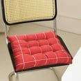 thumbnail image 6 of Clearance Kitchen Chair Cushions, Seat Cushion for Patio Chairs, 16x16 in Cotton Chair Pads Desk Seat Cushion, Sofa Cushion Patio Sofa Cushions(Red), 6 of 8