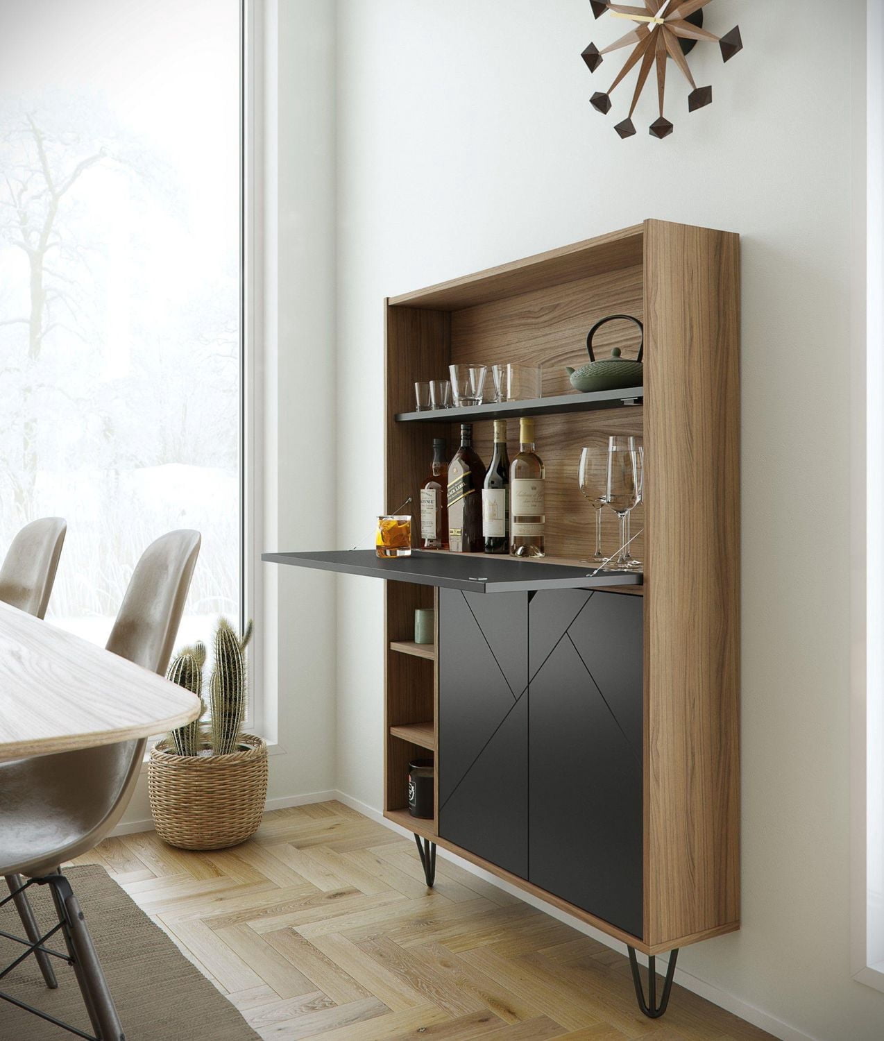 Nexera Slim Secretary Desk