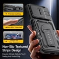 thumbnail image 6 of HCTian for Motorola Moto G Stylus 5G 2025 Case with 2 Pack Screen Protector, Upgrade Slide Camera Cover & Kickstand, Lanyard Strap, Military Grade Shockproof Heavy Duty Robust Bumper Phone Case, 6 of 7