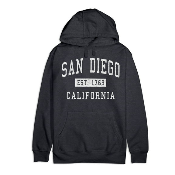 San Diego California Classic Established Premium Cotton Hoodie