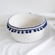 thumbnail image 2 of Cesta de almacenamiento nórdica, hilo de algodón tejido para el hogar, bola Pelota de felpa azul oscuro, 2 of 8