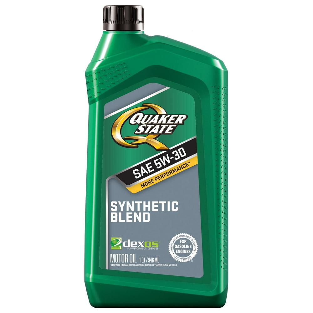 Quaker State 5W30 Synthetic Blend Motor Oil, 1 Quart