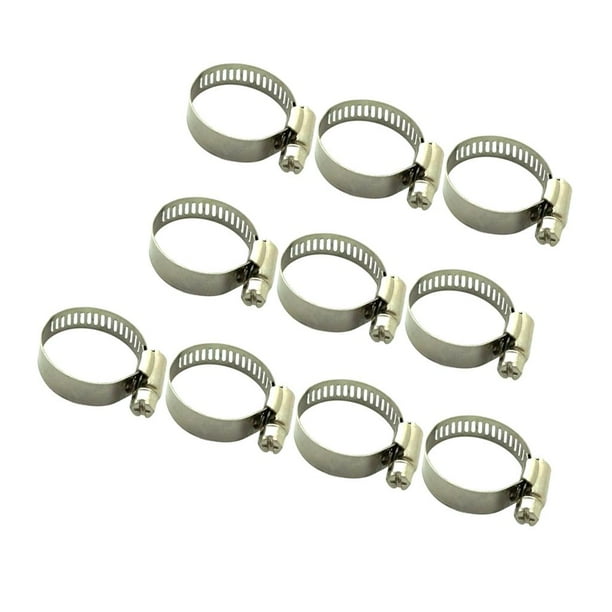 25 KeyType Adjustable Stainless Clamp Pipe Clamp Worm Gear Clamps for