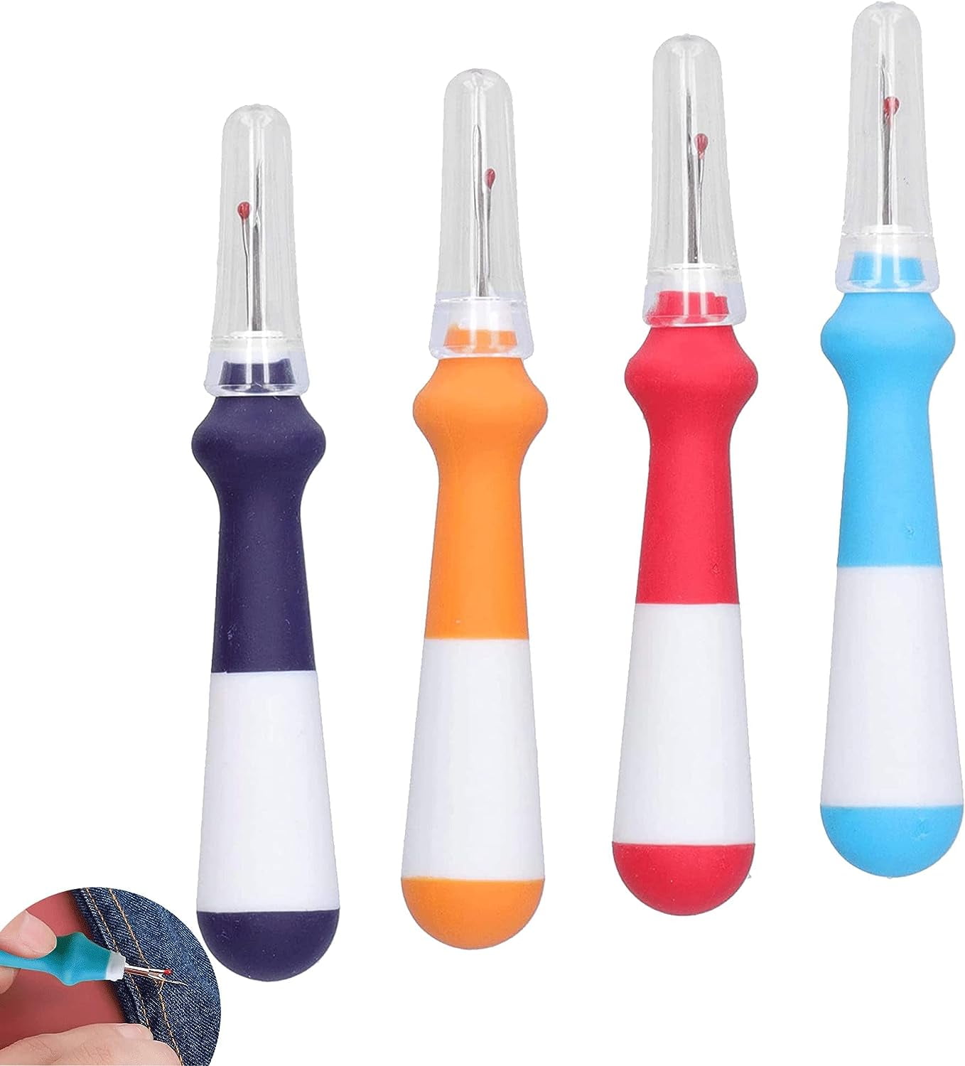 4 Pack Multicolor Seam Ripper Unpicker Sewing Tool Stitch Unpicker with ...