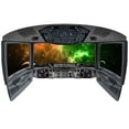 thumbnail image 2 of VWAQ Space Shuttle Cockpit Wall Decal | 3D Spaceship Window Galaxy Space Mural - CP28, 2 of 2