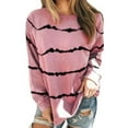 thumbnail image 1 of Uhndy Women's Plus Size Long Sleeve Pullover Peasant Blouse Loose Shirts Casual Tops, 1 of 1