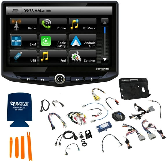Stinger Heigh10 10" In-dash Infotainment System with SR-JK11H 2011-2018 Wrangler JK Flush-Mount Dash Kit
