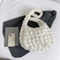 thumbnail image 3 of Bolso de embrague acolchado Hobo Bolso de mensajero acolchado con cremallera suave y hinchada ligera para mujer, 3 of 8