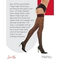 thumbnail image 7 of LoveMoi Women's All My Love Heart Sheer Thigh High Stockings - Womens - Female, S-M, Black-Red, 7 of 7
