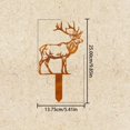thumbnail image 2 of CoreLiving Garden Stake Garden Sculptures and Decor Metal Yard Art Rustic Cat Decor Weatherproof Lawn Ornament Durable Brown Finish Animal Sculpture, 2 of 9