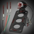 thumbnail image 5 of KaTur Black Motorcycle Tail Light Len Side Mount License Plate Light with Bracket Multifunctional Rear Light Fits, 5 of 5