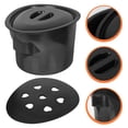 thumbnail image 2 of 1 Set of Chamber Pot Plastic Urinal Spittoon Shower Board Elderly Commode Bucket with Lid for Potty Chair, 2 of 9