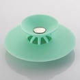 thumbnail image 2 of Tapón de filtro de fregadero antiobstrucción de silicona, tapón de drenaje, tapón de agua (verde) Likrtyny Para estrenar, 2 of 7
