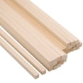 thumbnail image 1 of Unique Bargains 3/8 Inch Dowel Rods Wood Sticks 12 Inch Long Square Wooden Dowels 30 Pcs, 1 of 6