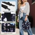 thumbnail image 4 of CHAOYUNYI Crossbody Shoulder Bag for Women - Water Resistant Casual Handbag Purse with Multiple Pockets, Adjustable Strap, Dreamy Flower, 4 of 7