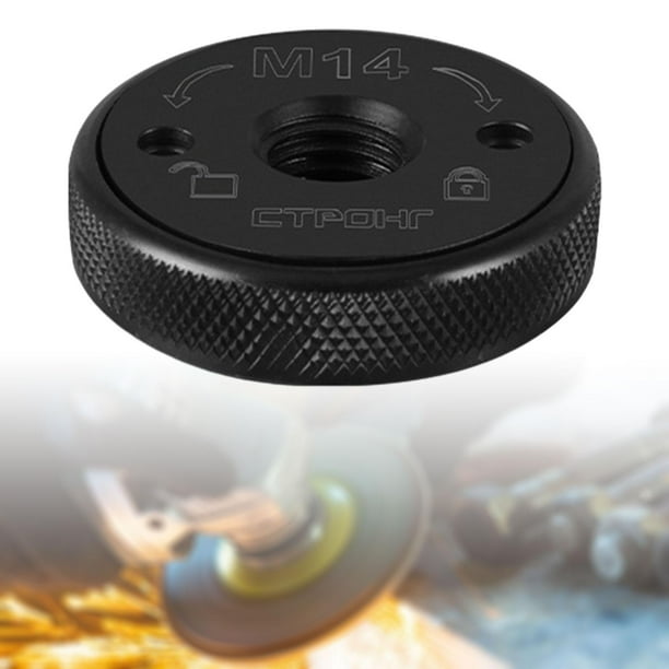 Quick release outlet angle grinder nut