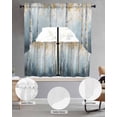 thumbnail image 3 of Forest Tree Kitchen Curtains Sets 36 Inch Length with Valance, Blue Yellow Trees Modern Abstract Art Swag Valances and Tiers Curtain Set Drapes Swag Curtains for Living Room, Bathroom, Bedroom, Cafe, 3 of 6