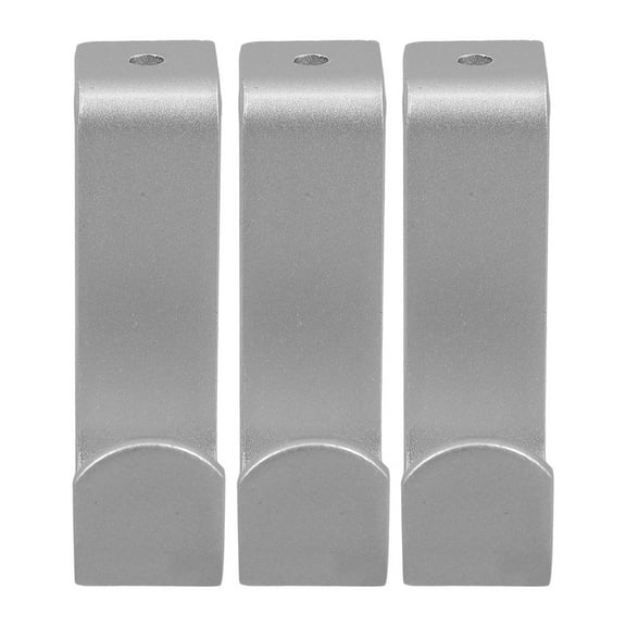 MLINS 3 Pcs Extenders Curtain Rod Accessories 7.00X5.50X2.00CM Silver