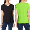 thumbnail image 4 of Short Sleeve T Shirts Summer Tops for Tween Girls Slim Fit V-neck T-Shirt Tops,Casual Basic Layer Summer Cotton Comfy Classic Shirt,XS-3XL Black, 4 of 6