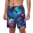 thumbnail image 1 of Fotbe Underwater Turtle Dolphin Octopus Traje de Baño para Hombre – Shorts de Natación de Secado Rápido con Forro y Bolsillos-Small, 1 of 6
