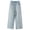 Light Blue, variant on Gunia Girls Baggy Jeans High Waist Wide Leg Straight Fit Casual Trousers With Embroidered Heart Back Pocket Comfortable Stretch Teen Girl Denim Pants 5-16 Years