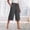 #0279-Dark Gray, variant on Neewe Capri Pants for Women - Wide Leg Loose Casual Trousers with Pockets Summer Elastic High Waisted Drawstring Pants